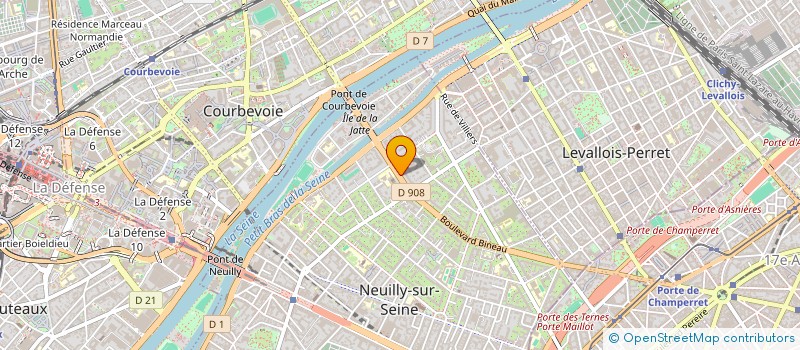 localisation de l'entreprise COLIBRI AZUL  NEUILLY-SUR-SEINE
