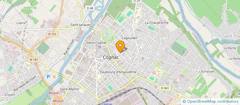 localisation de l'entreprise COLIBRI CONSULT à COGNAC