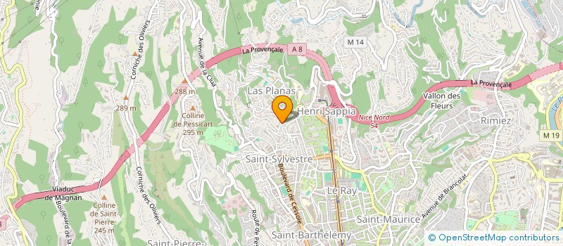 localisation de l'entreprise COLIBRI DEVELOPPEMENT à NICE