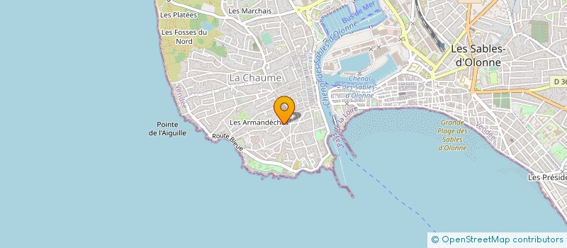 localisation de l'entreprise COLIBRI IMPORT à LES SABLES D'OLONNE