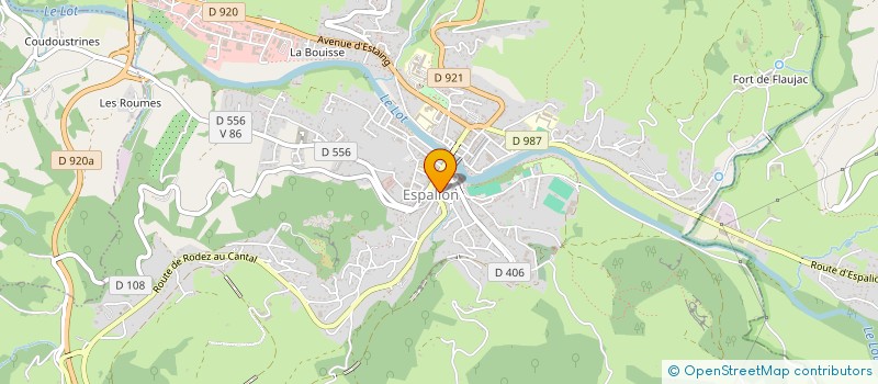 localisation de l'entreprise COLIBRI INVEST à ESPALION