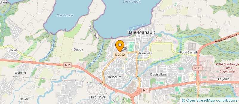 localisation de l'entreprise COLIBRI INVEST à BAIE-MAHAULT