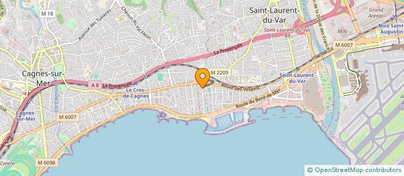 localisation de l'entreprise COLIBRIA  SAINT-LAURENT-DU-VAR