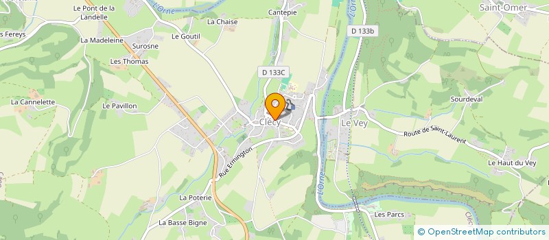 localisation de l'entreprise COLIBRICK  CLECY