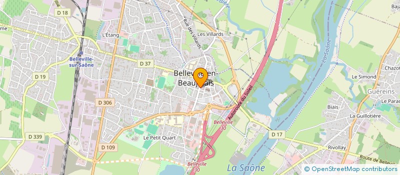 localisation de l'entreprise COLIBRINEST  BELLEVILLE-EN-BEAUJOLAIS