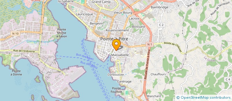 localisation de l'entreprise COLIBRIS à POINTE-A-PITRE