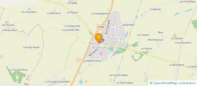 localisation de l'entreprise COLIBRIS à MARTIGNE-SUR-MAYENNE