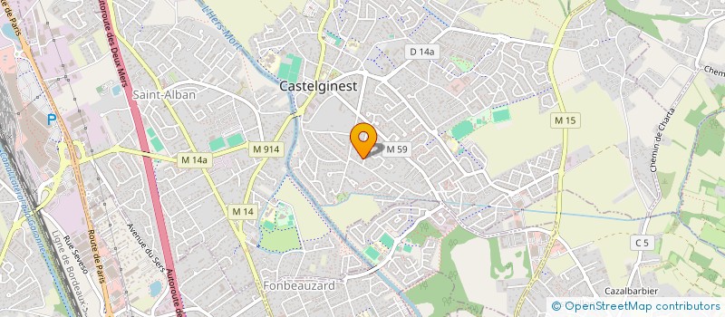 localisation de l'entreprise COLIBRIS  CASTELGINEST