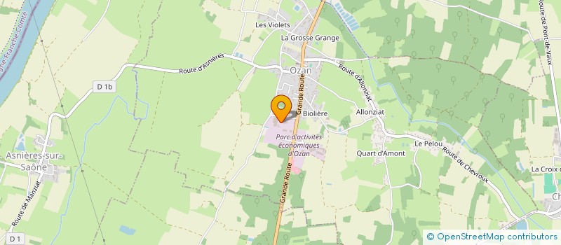 localisation de l'entreprise COLIBRIS  OZAN