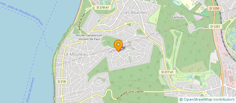 localisation de l'entreprise COLIBRIS PROJET IMMOBILIER ET CONCIERGIERIE  LA TESTE DE BUCH