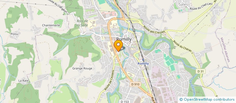 localisation de l'entreprise COLIBRIUS à RUMILLY