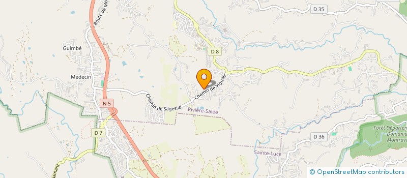 localisation de l'entreprise COLIBRYX  RIVIERE-SALEE