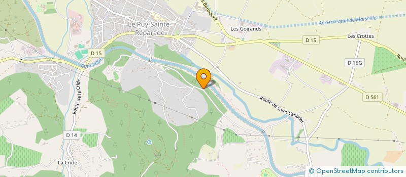 localisation de l'entreprise COLIDAY  LE PUY-SAINTE-REPARADE