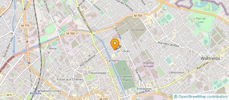 localisation de l'entreprise COLIFIX  ROUBAIX