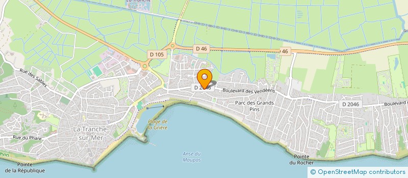 localisation de l'entreprise COLIGNY IMMOBILIER à LA TRANCHE-SUR-MER