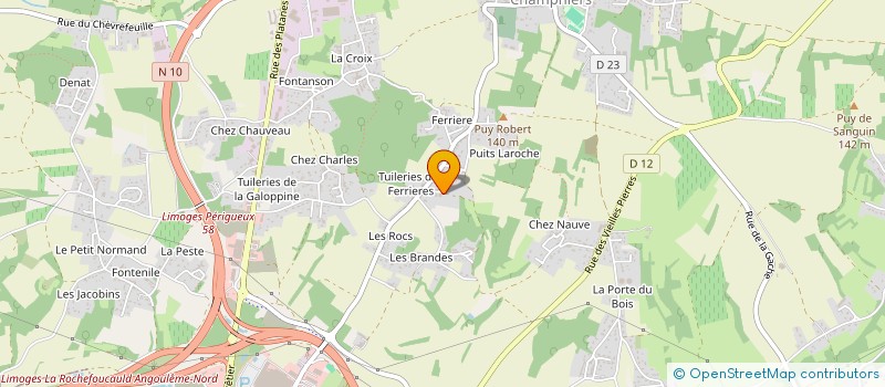 localisation de l'entreprise COLIGOT à CHAMPNIERS
