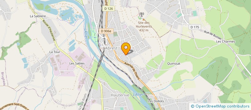 localisation de l'entreprise COLIMACON 03 à ABREST