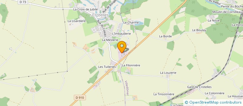 localisation de l'entreprise COLIMAX GLASS - A+ GLASS CROTELLES  CROTELLES