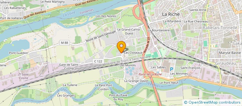 localisation de l'entreprise COLIMED  LA RICHE