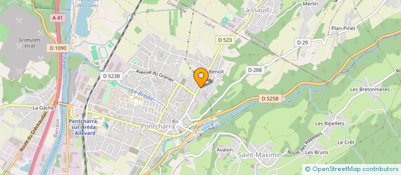 localisation de l'entreprise COLIMMO  PONTCHARRA