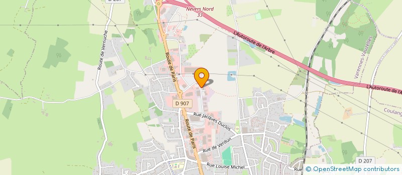 localisation de l'entreprise COLIMMO  VARENNES-VAUZELLES