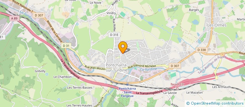 localisation de l'entreprise COLIN  VINDRY-SUR-TURDINE