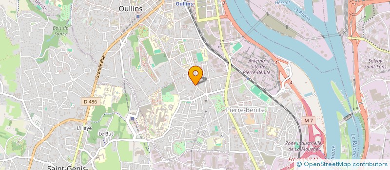 localisation de l'entreprise COLIN CHAFFOTTE  OULLINS-PIERRE-BENITE