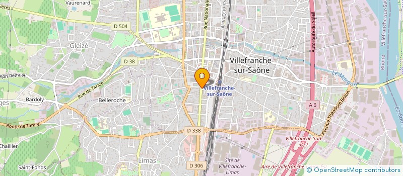 localisation de l'entreprise COLIN IMMOBILIER à VILLEFRANCHE-SUR-SAONE