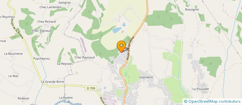 localisation de l'entreprise COLIN OSSARD  VILLETOUREIX