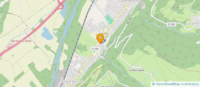 localisation de l'entreprise COLIN PAYSAGES  VILLARD-BONNOT