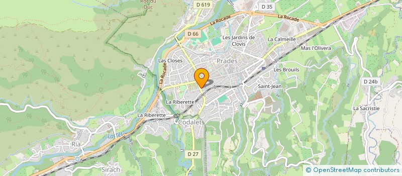 localisation de l'entreprise COLIN'S  PRADES