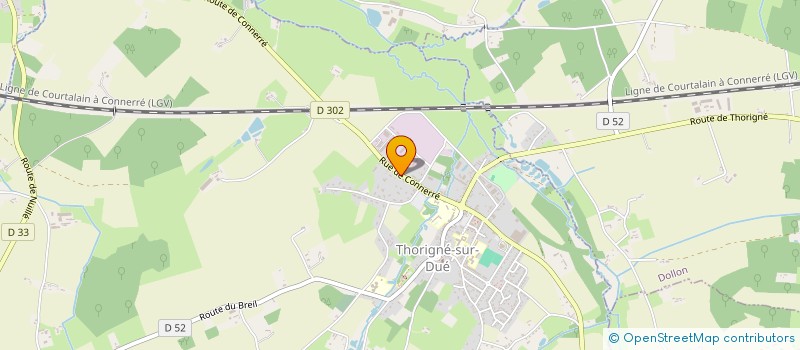 localisation de l'entreprise COLIN'S  THORIGNE-SUR-DUE