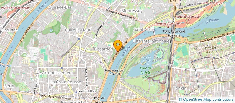 localisation de l'entreprise COLINE  CALUIRE-ET-CUIRE