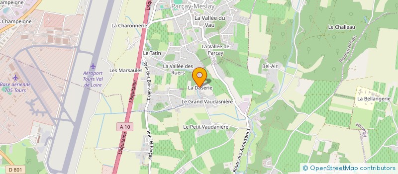 localisation de l'entreprise COLINE  PARCAY-MESLAY