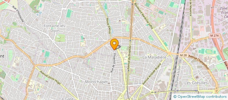 localisation de l'entreprise COLINE  FONTAINE-LES-DIJON