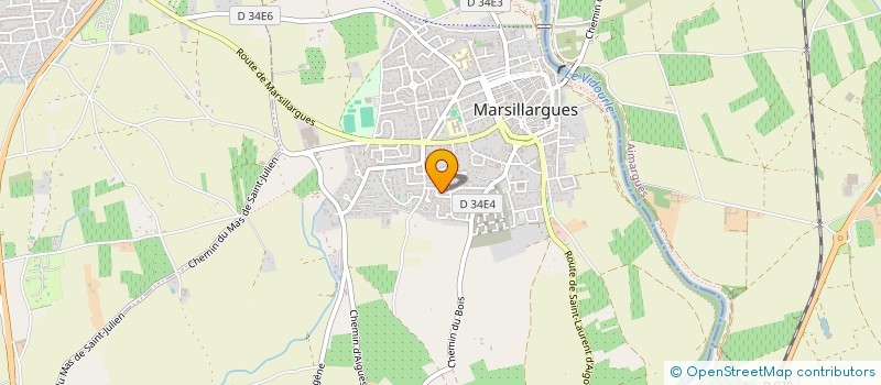 localisation de l'entreprise COLINE DIFFUSION à MARSILLARGUES