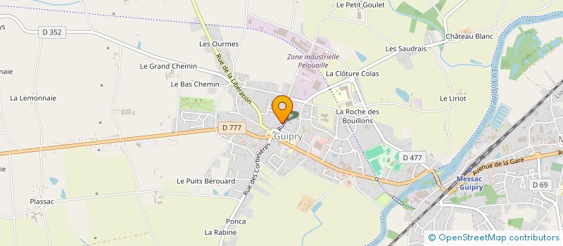 localisation de l'entreprise COLINES  GUIPRY-MESSAC