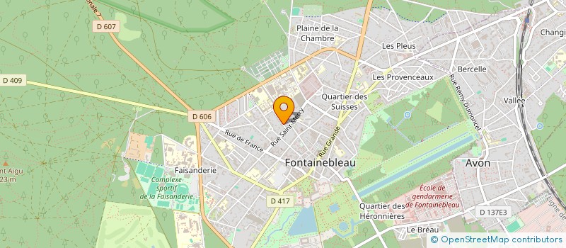 localisation de l'entreprise COLINET  FONTAINEBLEAU