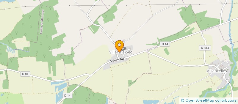 localisation de l'entreprise COLINON ALEXIS  VILLERS-LE-SEC