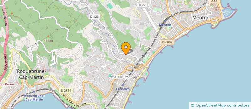 localisation de l'entreprise COLINS à MENTON