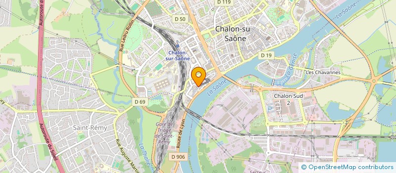 localisation de l'entreprise COLINT SCHOOL  CHALON-SUR-SAONE