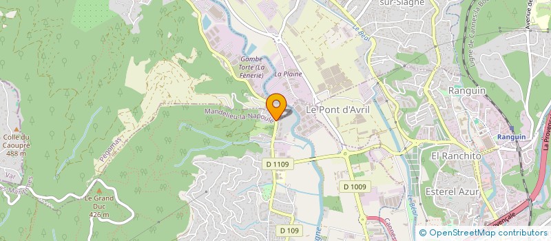 localisation de l'entreprise COLIPHIL SERVICES à MANDELIEU-LA-NAPOULE
