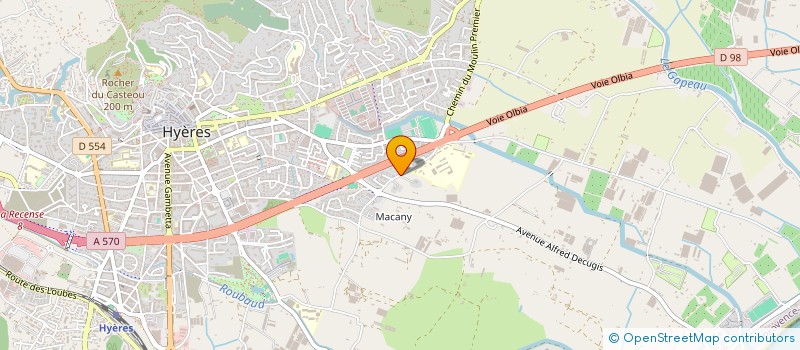 localisation de l'entreprise COLIPRIMEUR à HYERES