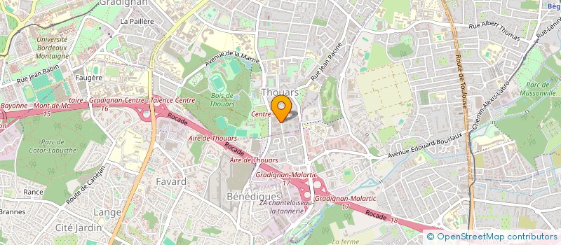localisation de l'entreprise COLIS CARRE à TALENCE