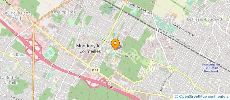 localisation de l'entreprise COLIS-EXPRESS à MONTIGNY-LES-CORMEILLES