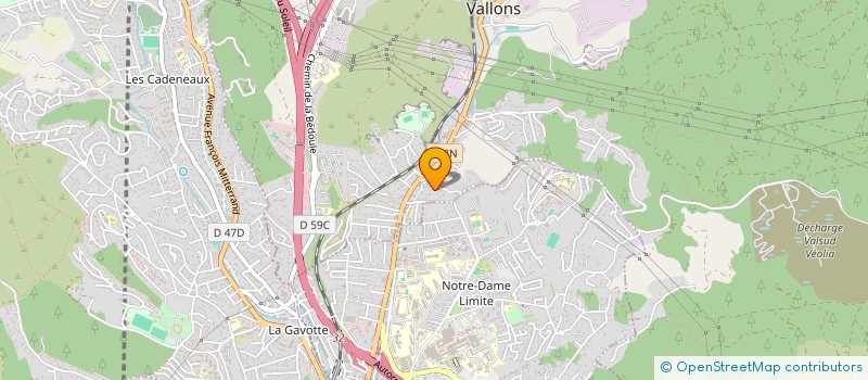 localisation de l'entreprise COLIS EXPRESS EUROMEDITERRANEE à SEPTEMES-LES-VALLONS