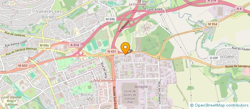localisation de l'entreprise COLIS JACKPOT à METZ