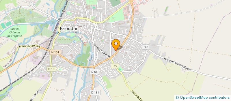localisation de l'entreprise COLIS LONGUE DISTANCE à ISSOUDUN