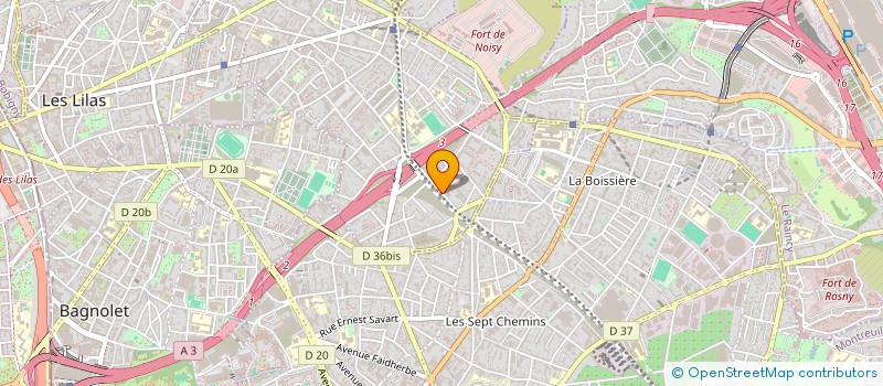 localisation de l'entreprise COLIS MESSAGES SERVICES FRANCE  ROMAINVILLE