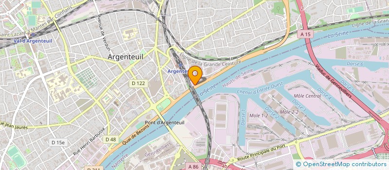 localisation de l'entreprise COLIS STAR EXPRESS  ARGENTEUIL